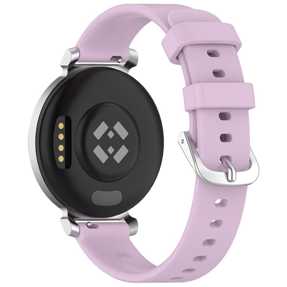 EIDERWOOD Garmin Lily 2 Silikone Rem m. Metalspænde - Lilla