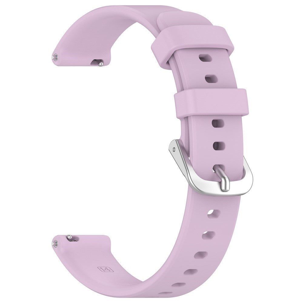 EIDERWOOD Garmin Lily 2 Silikone Rem m. Metalspænde - Lilla