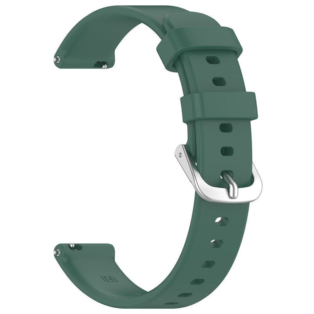 EIDERWOOD Garmin Lily 2 Silikone Rem m. Metalspænde - Mørkegrøn