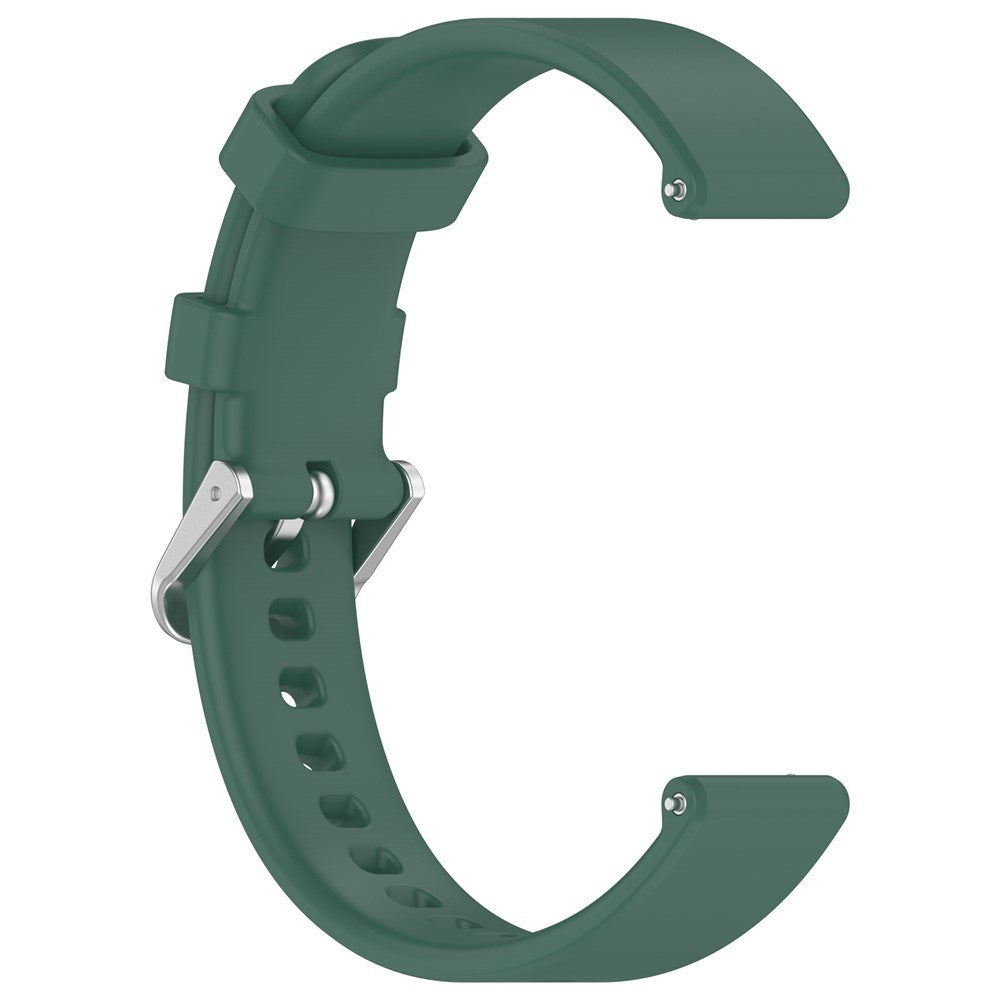 EIDERWOOD Garmin Lily 2 Silikone Rem m. Metalspænde - Mørkegrøn
