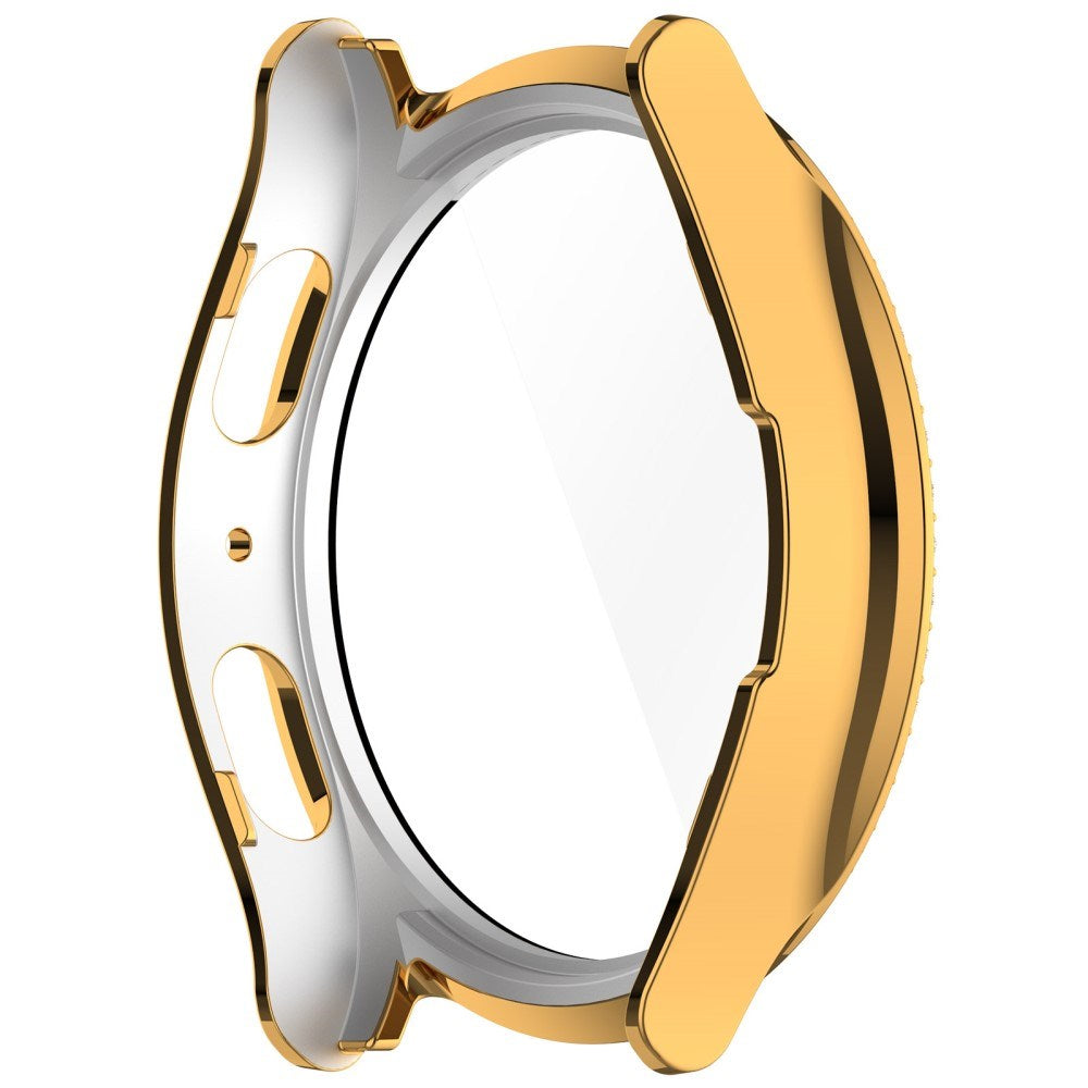 Samsung Galaxy Watch 7 (40mm) Hårdt Plast Cover m. Indbygget Skærmbeskyttelse - Guld & Rhinsten