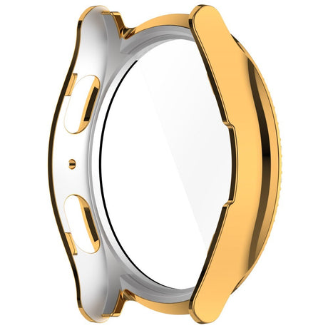 Samsung Galaxy Watch 7 (40mm) Hårdt Plast Cover m. Indbygget Skærmbeskyttelse - Guld & Rhinsten