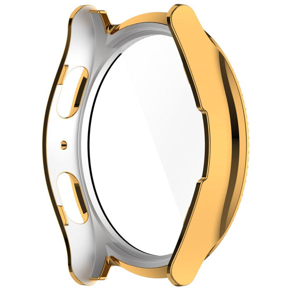 Samsung Galaxy Watch 7 (40mm) Hårdt Plast Cover m. Indbygget Skærmbeskyttelse - Guld & Rhinsten