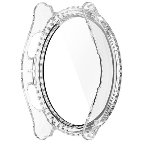Samsung Galaxy Watch 7 (40mm) Hårdt Plast Cover m. Indbygget Skærmbeskyttelse - Gennemsigtig & Rhinsten