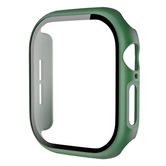 Apple Watch 11 / 10 (46mm) Hård Plast Cover m. Indbygget Skærmbeskyttelse - Grøn