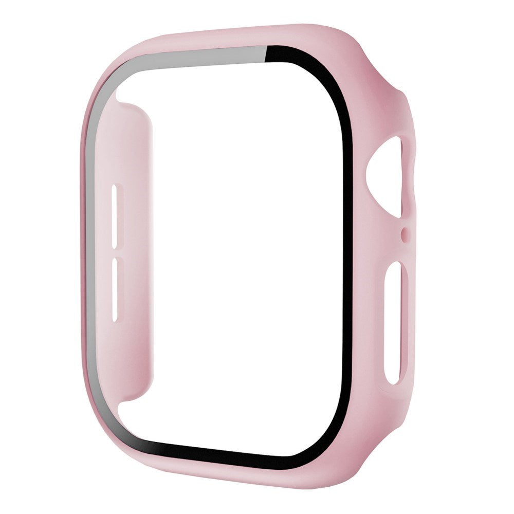 Apple Watch 11 / 10 (42mm) Hård Plast Cover m. Indbygget Skærmbeskyttelse - Lyserød
