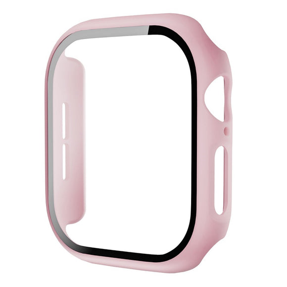 Apple Watch 11 / 10 (42mm) Hård Plast Cover m. Indbygget Skærmbeskyttelse - Lyserød
