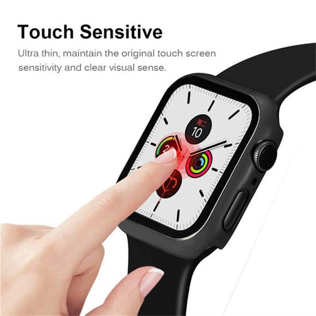 Apple Watch 11 / 10 (42mm) Hård Plast Cover m. Indbygget Skærmbeskyttelse - Lyseblå