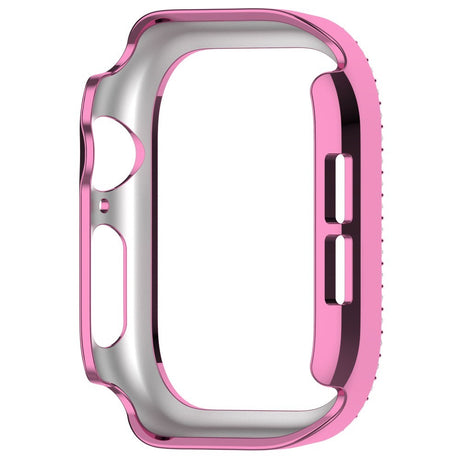 Apple Watch 11 / 10 (42mm) Hårdt Plastik Cover - Pink / Rhinsten