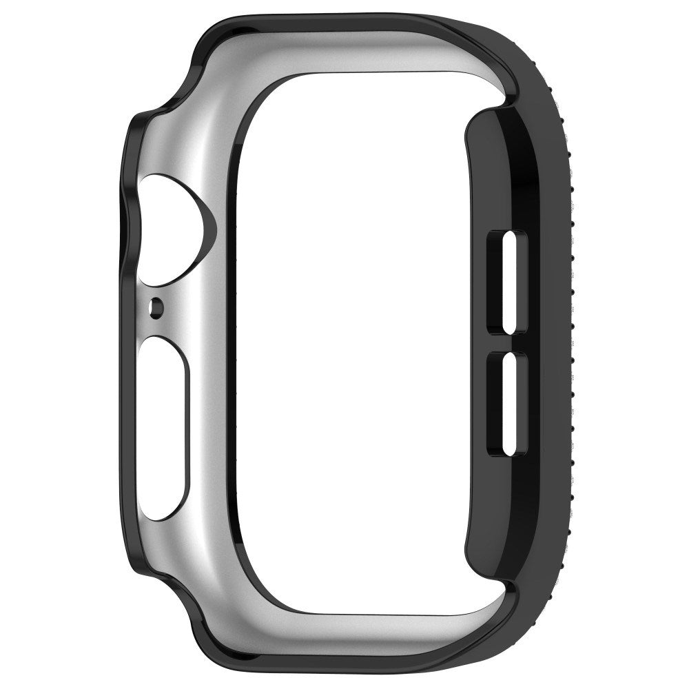 Apple Watch 11 / 10 (42mm) Hårdt Plastik Cover - Sort / Rhinsten
