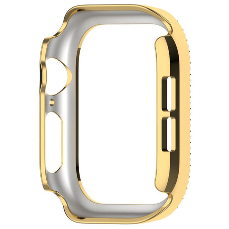 Apple Watch 11 / 10 (42mm) Hårdt Plastik Cover - Guld / Rhinsten