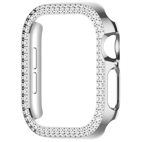 Apple Watch 11 / 10 (42mm) Hårdt Plastik Cover - Sølv / Rhinsten