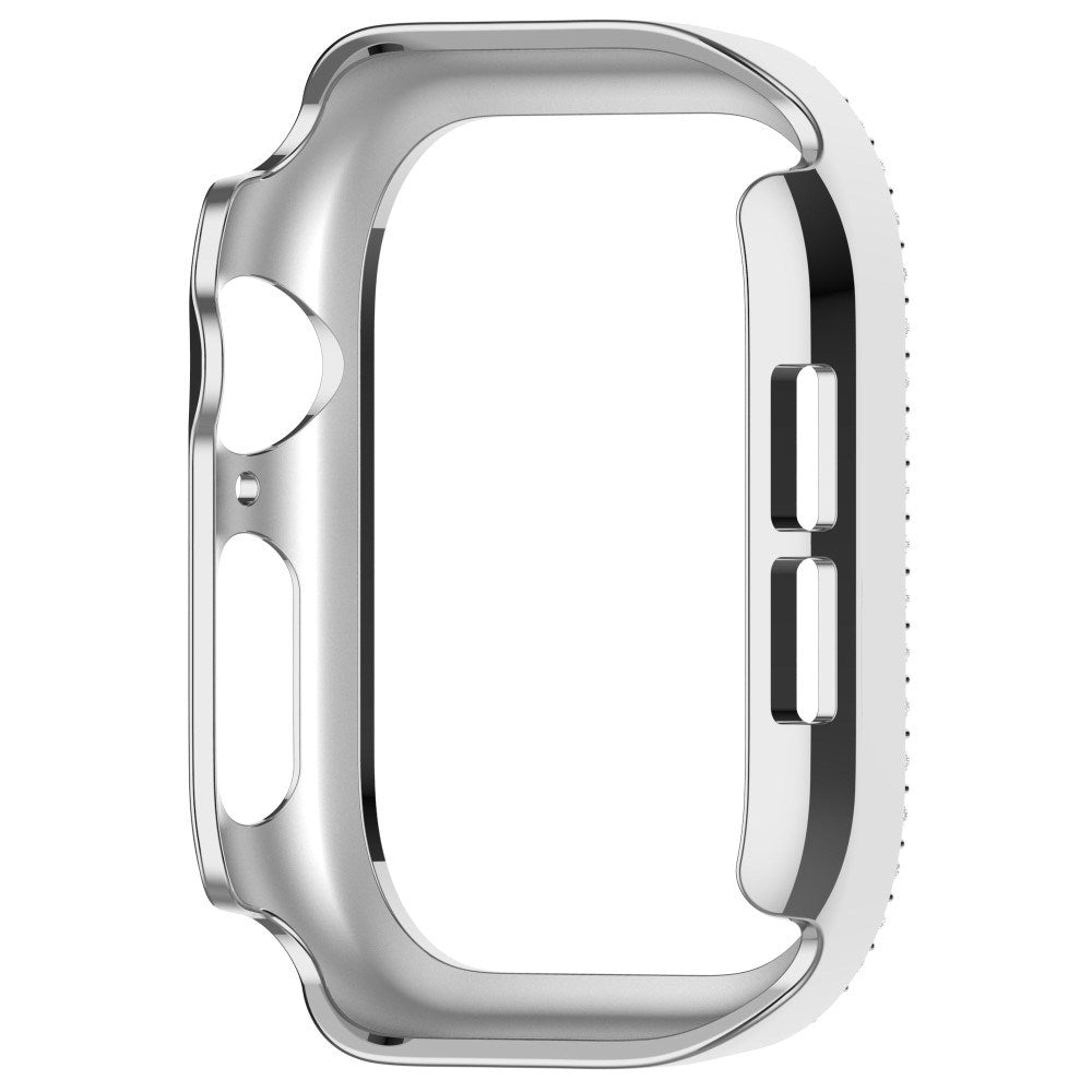 Apple Watch 11 / 10 (42mm) Hårdt Plastik Cover - Sølv / Rhinsten