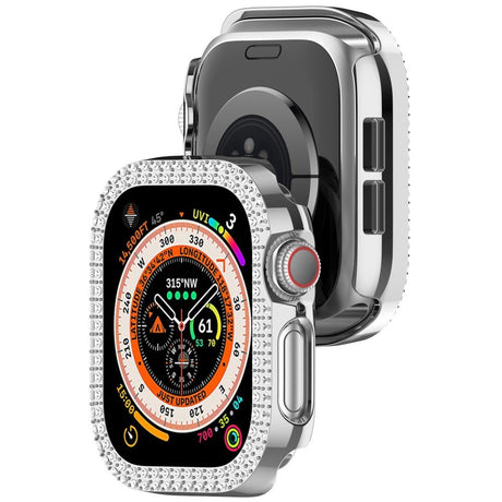 Apple Watch 11 / 10 (42mm) Hårdt Plastik Cover - Sølv / Rhinsten