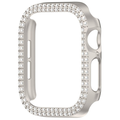 Apple Watch 11 / 10 (42mm) Hårdt Plastik Cover - Grå / Rhinsten