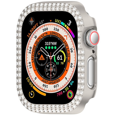 Apple Watch 11 / 10 (42mm) Hårdt Plastik Cover - Grå / Rhinsten