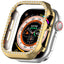 Apple Watch 11 / 10 (42mm) Hårdt Plast Cover - Guld / Rhinsten