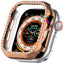 Apple Watch 11 / 10 (42mm) Hårdt Plast Cover - Rose Gold / Rhinsten