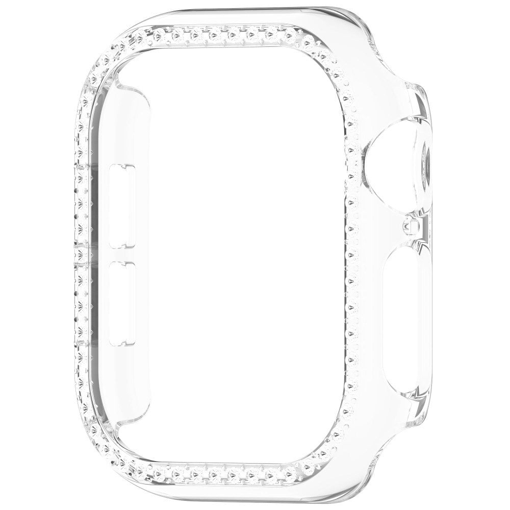 Apple Watch 11 / 10 (42mm) Hårdt Plast Cover - Gennemsigtig / Rhinsten