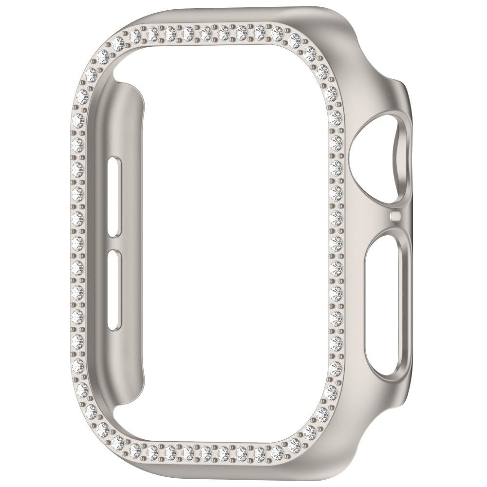 Apple Watch 11 / 10 (42mm) Hårdt Plast Cover - Grå / Rhinsten