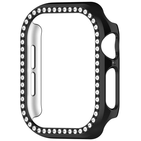 Apple Watch 11 / 10 (46mm) Hårdt Plast Cover - Sort / Rhinsten