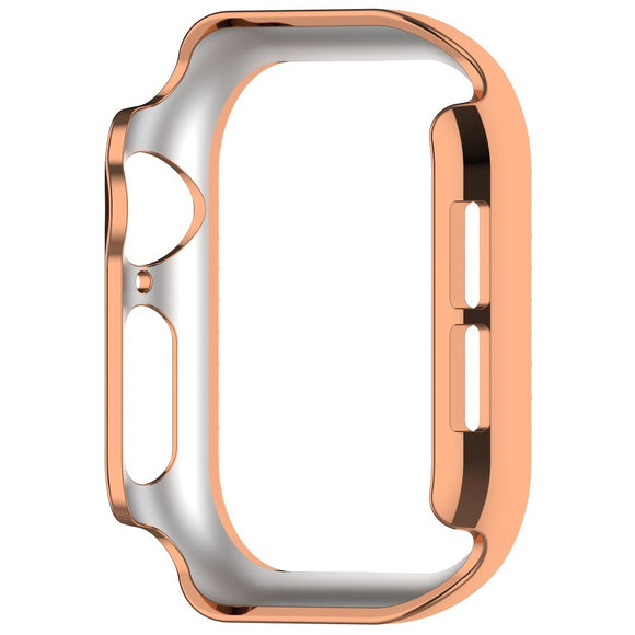 Apple Watch 11 / 10 (46mm) Hårdt Plast Cover - Rose Gold / Rhinsten