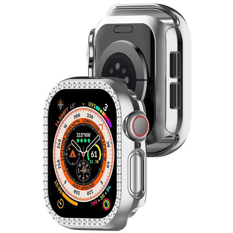 Apple Watch 11 / 10 (46mm) Hårdt Plast Cover - Sølv / Rhinsten