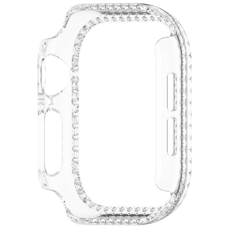Apple Watch 11 / 10 (46mm) Hårdt Plast Cover - Gennemsigtig / Rhinsten