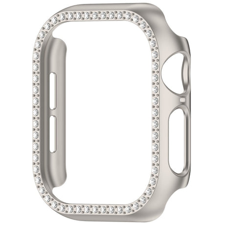 Apple Watch 11 / 10 (46mm) Hårdt Plast Cover - Grå / Rhinsten