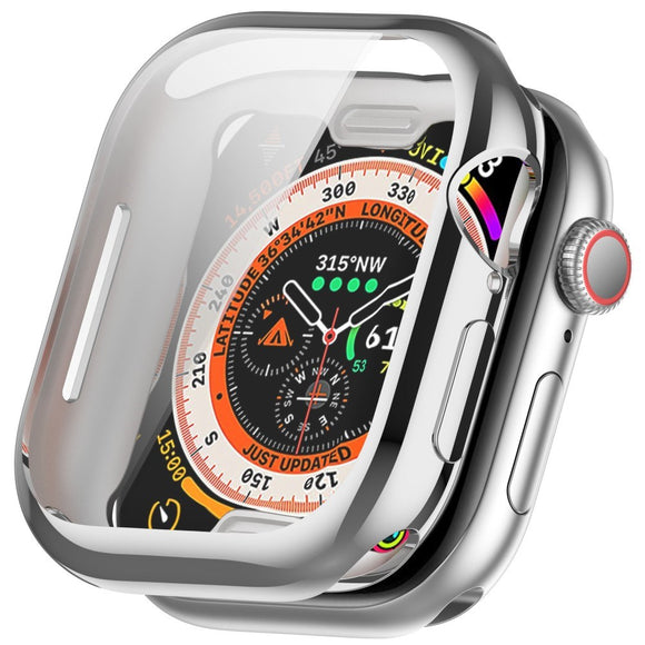 Apple Watch 11 / 10 (42mm) Fleksibelt Plast Cover m. Skærmbeskyttelse - Sølv