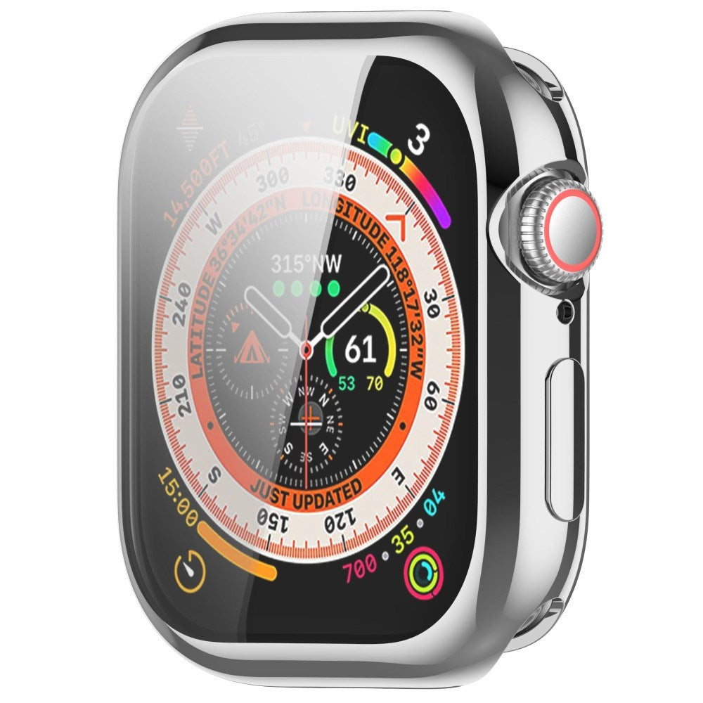 Apple Watch 11 / 10 (42mm) Fleksibelt Plast Cover m. Skærmbeskyttelse - Sølv