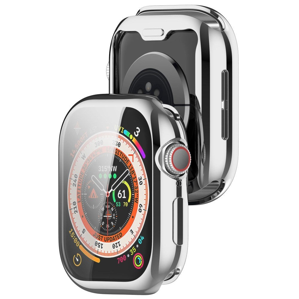 Apple Watch 11 / 10 (42mm) Fleksibelt Plast Cover m. Skærmbeskyttelse - Sølv