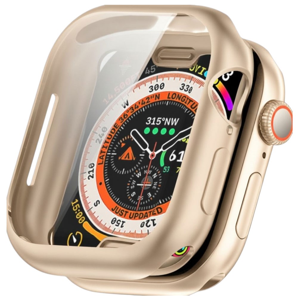 Apple Watch 11 / 10 (42mm) Fleksibelt Plast Cover m. Skærmbeskyttelse - Starlight