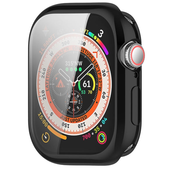 Apple Watch 11 / 10 (46mm) Fleksibelt Plast Cover m. Skærmbeskyttelse - Sort