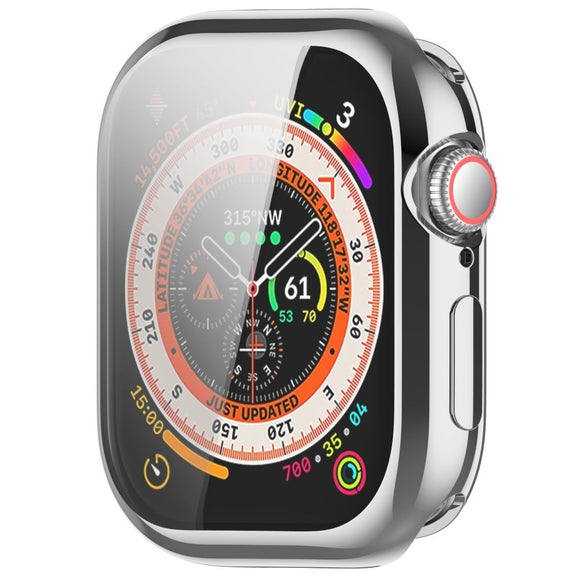 Apple Watch 11 / 10 (46mm) Fleksibelt Plast Cover m. Skærmbeskyttelse - Sølv