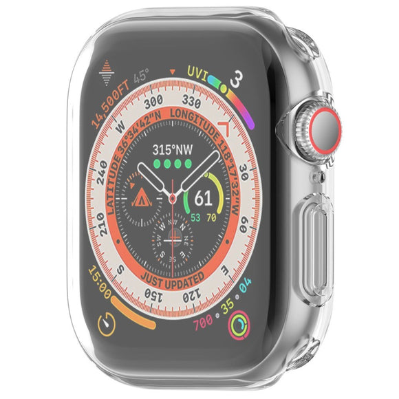 Apple Watch 11 / 10 (46mm) Fleksibelt Plast Cover m. Skærmbeskyttelse - Gennemsigtig