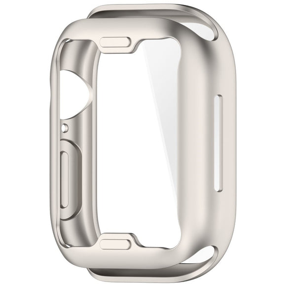 Apple Watch 11 / 10 (46mm) Fleksibelt Plast Cover m. Skærmbeskyttelse - Starlight