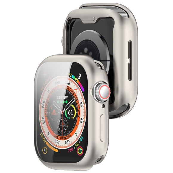 Apple Watch 11 / 10 (46mm) Fleksibelt Plast Cover m. Skærmbeskyttelse - Starlight