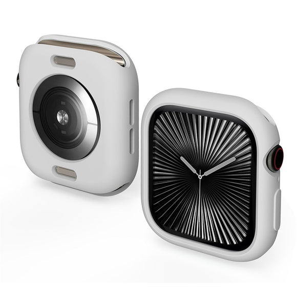Apple Watch 11 / 10 (46mm) Fleksibelt Plast Cover - Grå