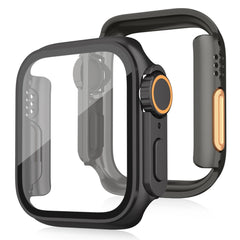 Apple Watch 11 / 10 (46mm) Hårdt Plast Cover m. Indbygget Skærmbeskyttelsesglas - Sort