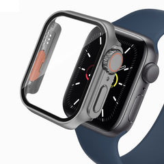 Apple Watch 11 / 10 (46mm) Hårdt Plast Cover m. Indbygget Skærmbeskyttelsesglas - Grå