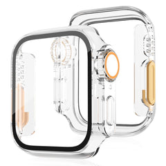 Apple Watch 11 / 10 (46mm) Hårdt Plast Cover m. Indbygget Skærmbeskyttelsesglas - Gennemsigtig