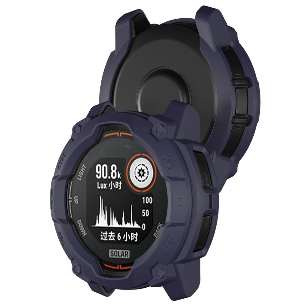 Garmin Instinct 3 Solar (45mm) Rugged Plastik Cover - Blå