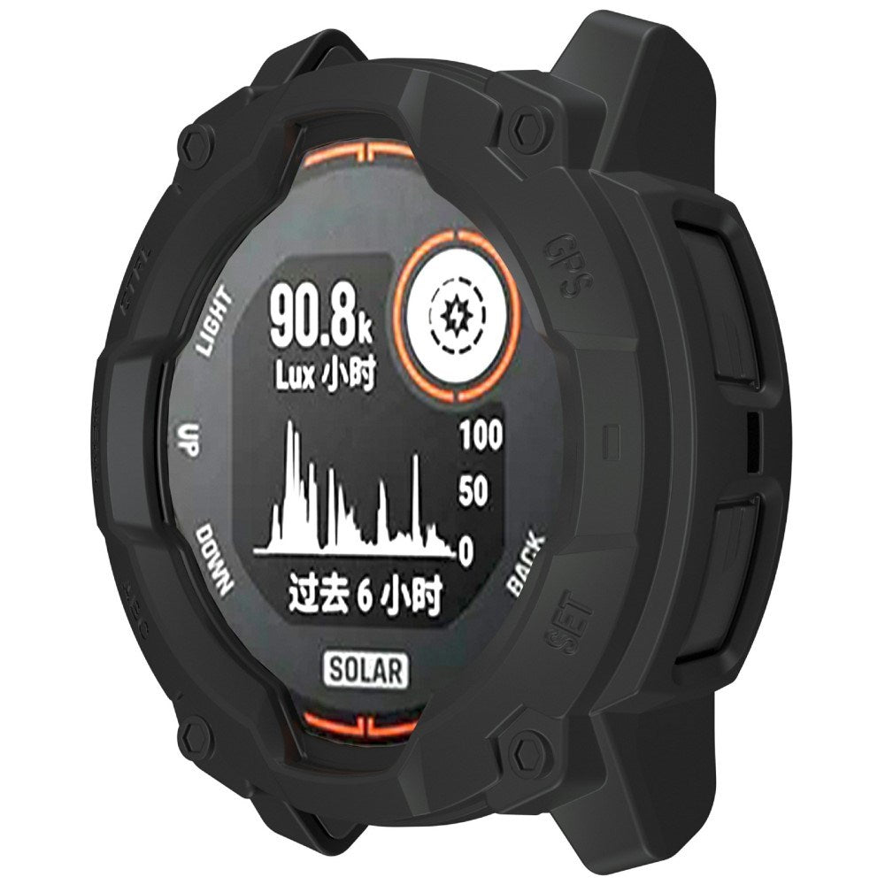 Garmin Instinct 3 Solar (50mm) Rugged Plastik Cover - Sort