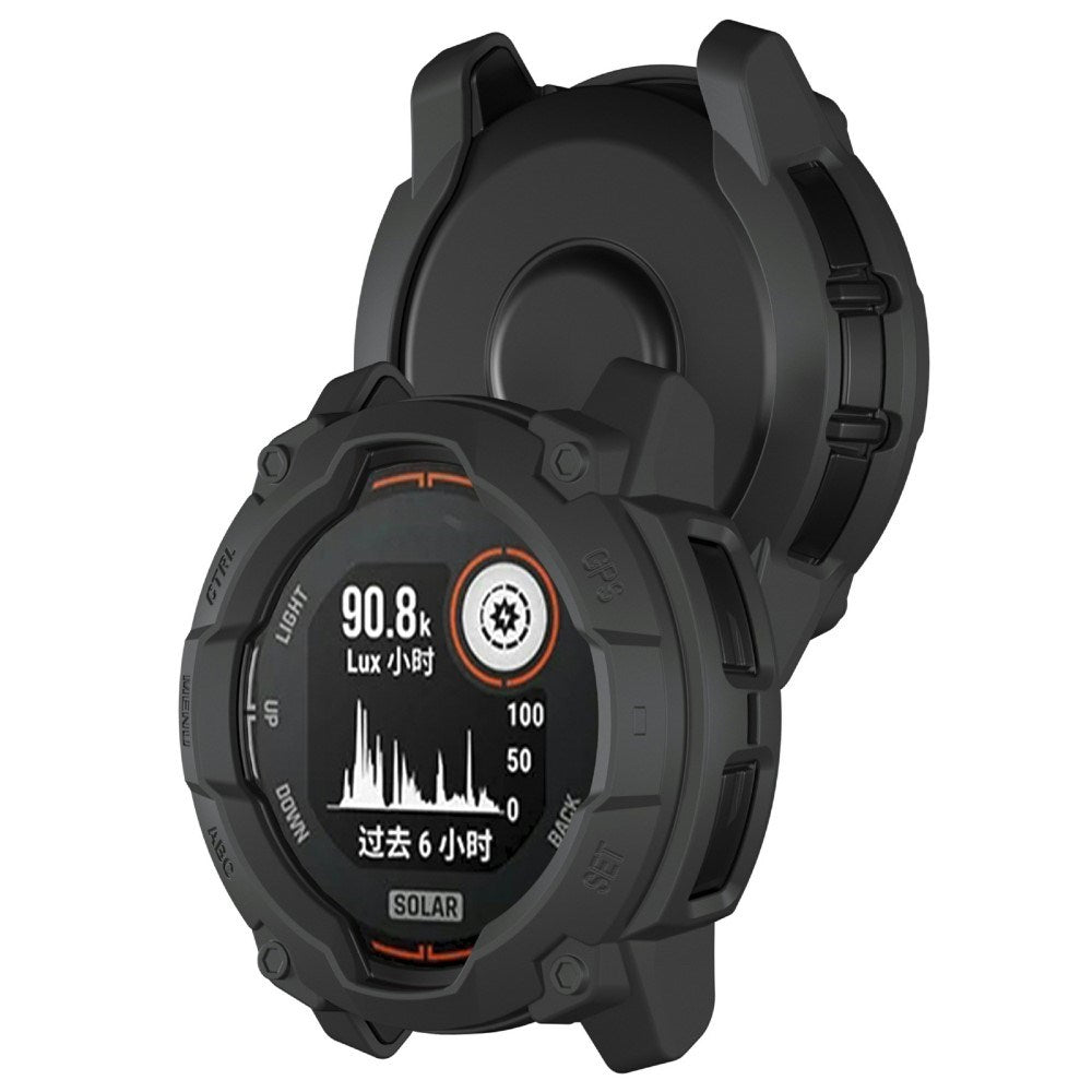 Garmin Instinct 3 Solar (50mm) Rugged Plastik Cover - Sort
