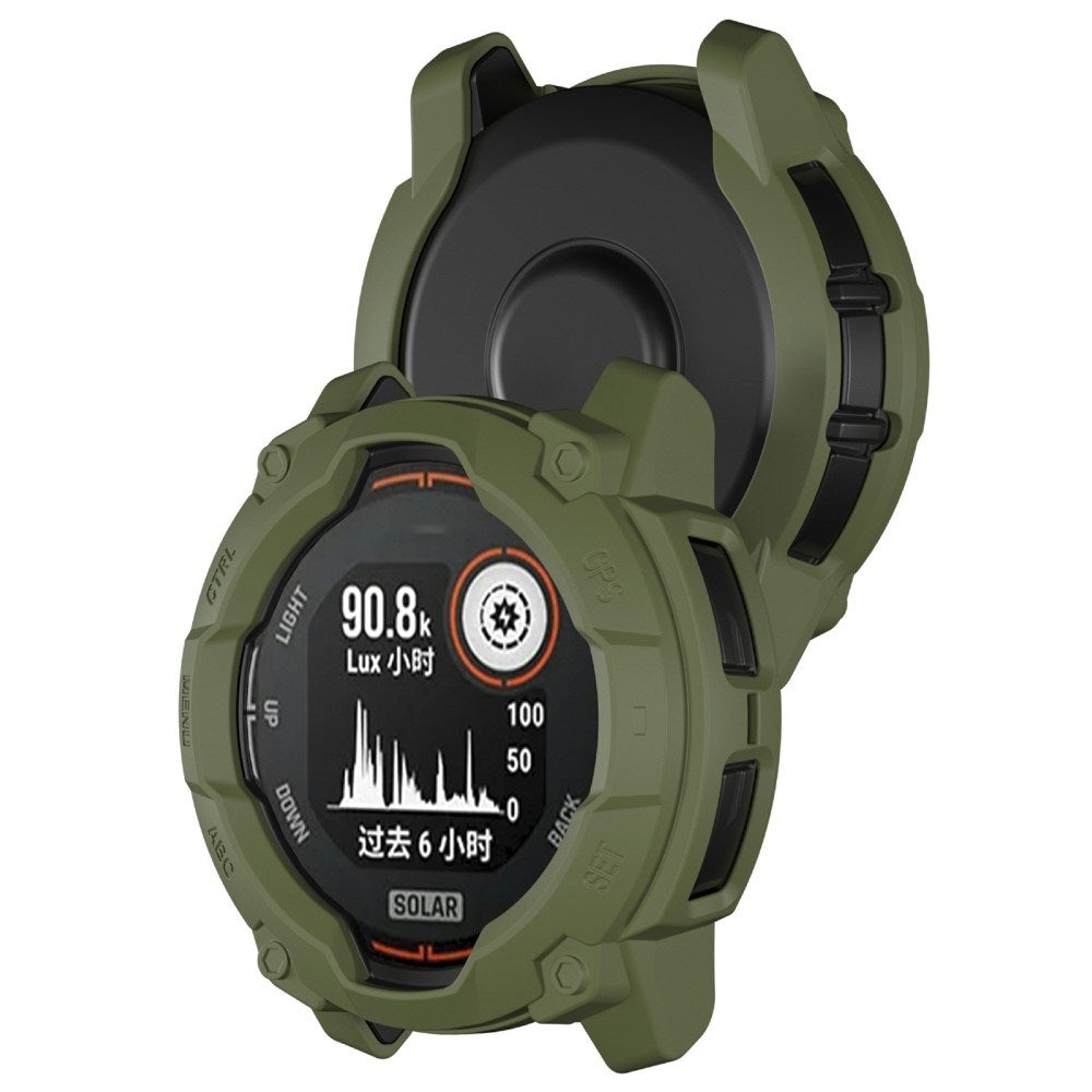 Garmin Instinct 3 Solar (50mm) Rugged Plastik Cover - Grøn