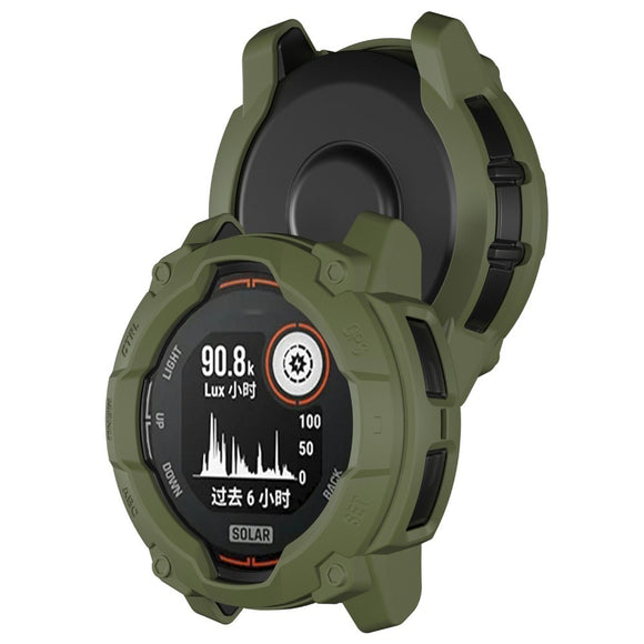 Garmin Instinct 3 Solar (50mm) Rugged Plastik Cover - Grøn