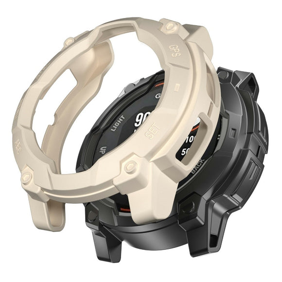 Garmin Instinct 3 Solar (50mm) Rugged Plastik Cover - Hvid