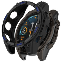 Garmin Tactix 8 Solar (51mm) Bumper Plastik Cover - Sort / Blå