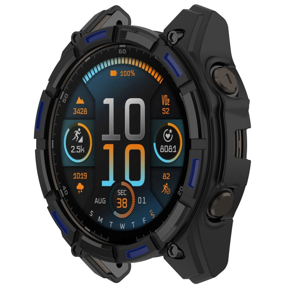 Garmin Tactix 8 Solar (51mm) Bumper Plastik Cover - Sort / Blå